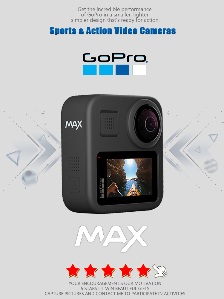 Outdoor Sport Live - Dokunmatik Ekranlı GoPro MAX 360 Aksiyon
