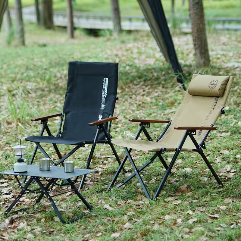 Outdoor Sport Chairs - Katlanabilir Yüksek Sırtlı Plaj Kamp Sandalyesi