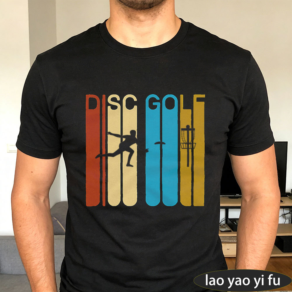 Outdoor Sport Hobbies - DISC GOLF Vintage Retro Çizgili Baskılı